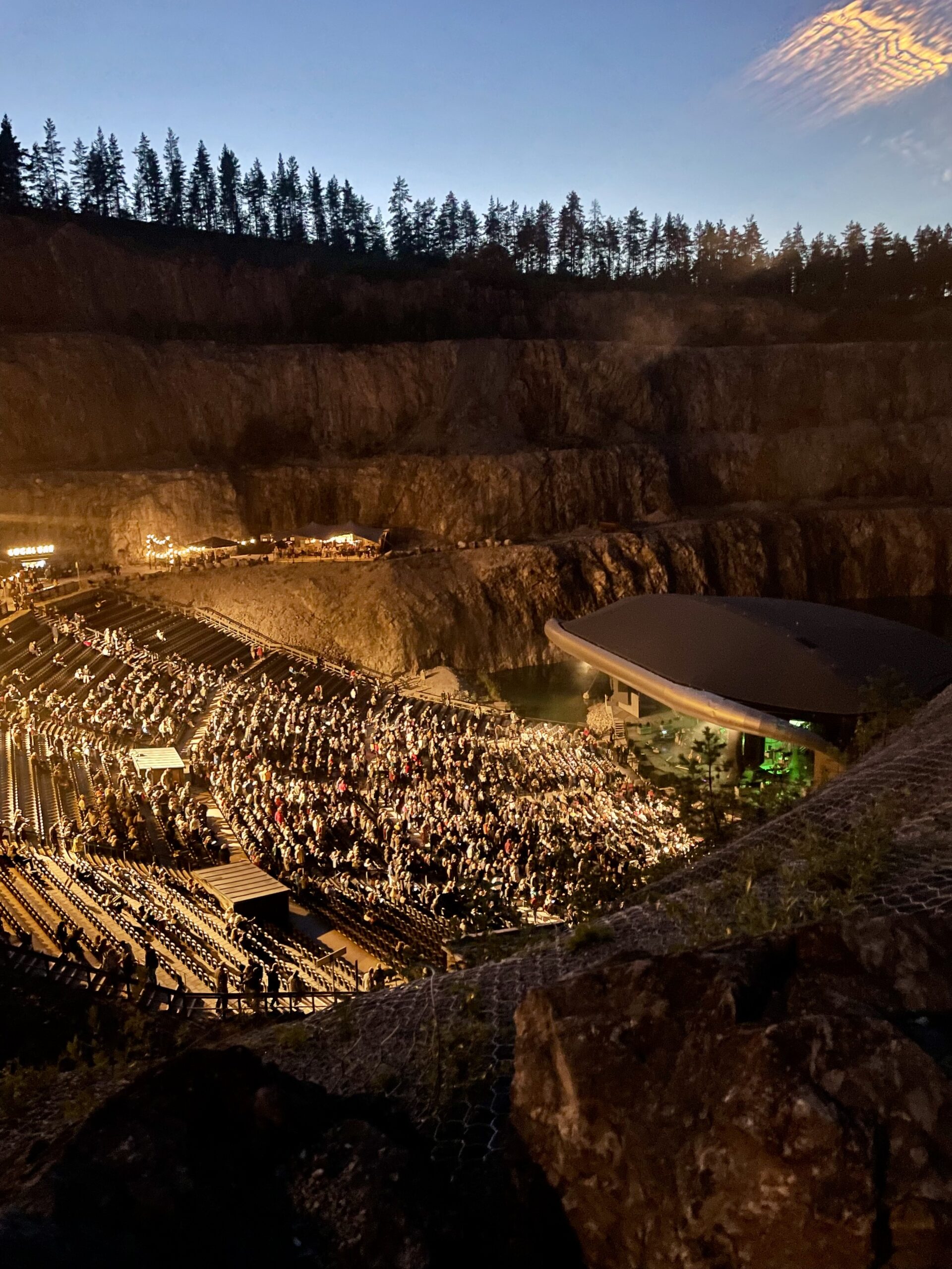Dalhalla konsertarena i ett gammalt kalkbrott